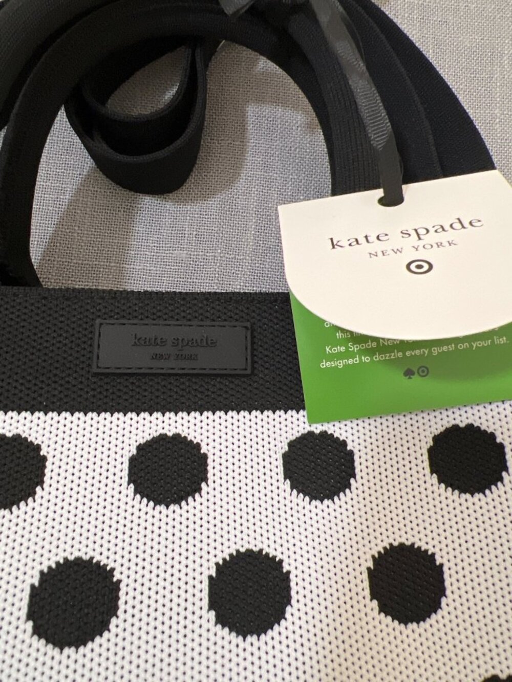 NWT Kate Spade x Target Polka Dot Knit Crossbody Bag – Limited Edition - Picture 2 of 4